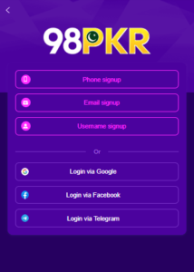 98 PKR Game Download APK 2025 In Pakistan 3